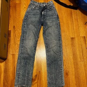 Straight leg mother jeans